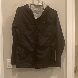 Black rain coat